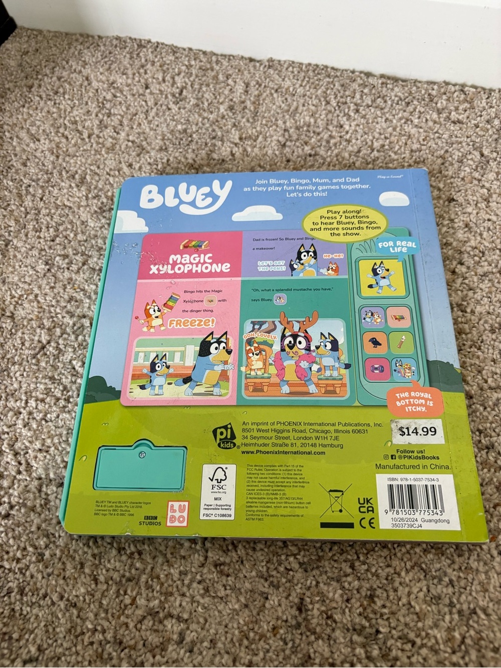 Bluey: Let's Play Games! Sound Book by Pi Kids (2025, Children's Board Books) - Picture 5 of 5